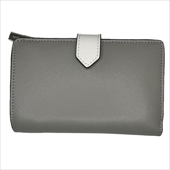 Kate Spade New York Staci Medium Compact Bi-Fold Wallet in Nimbus Grey - Picture 2 of 14